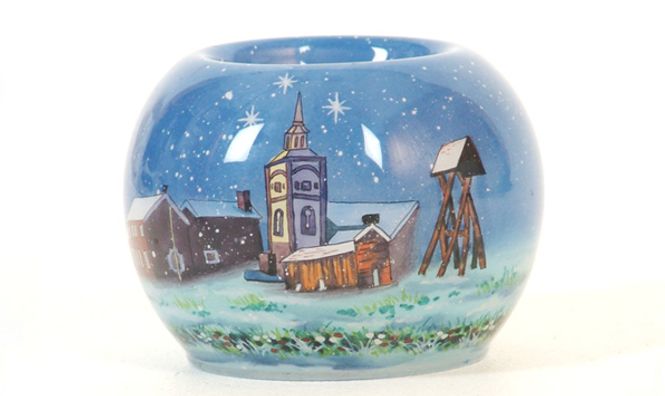 Main Image Hand painted candel bowl, Røros