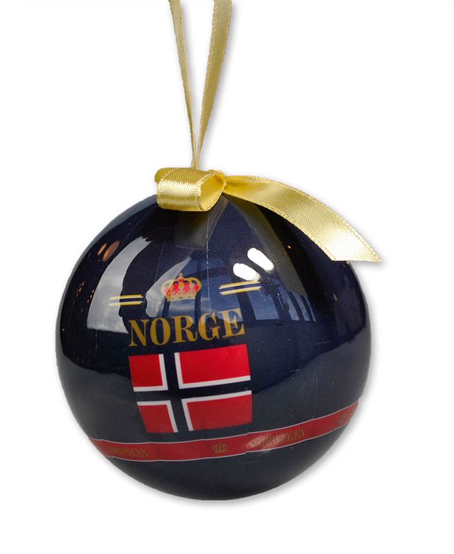 Julekule - norsk flagg - royal