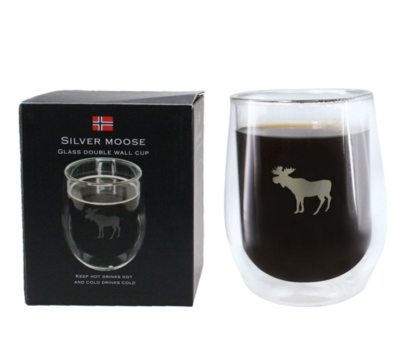 Silver Moose kaffeglass