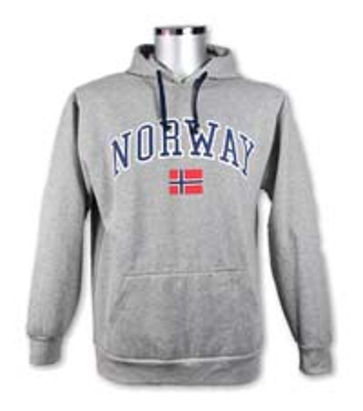 Hettegenser m/ NORWAY trykk - Grå 