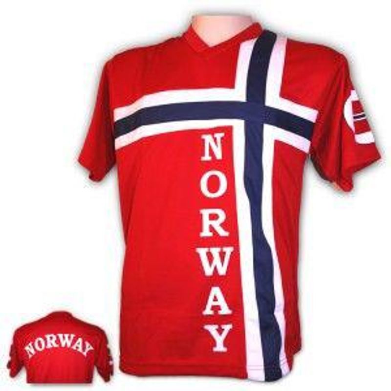Supporter t-shirt in the Norwegian flag