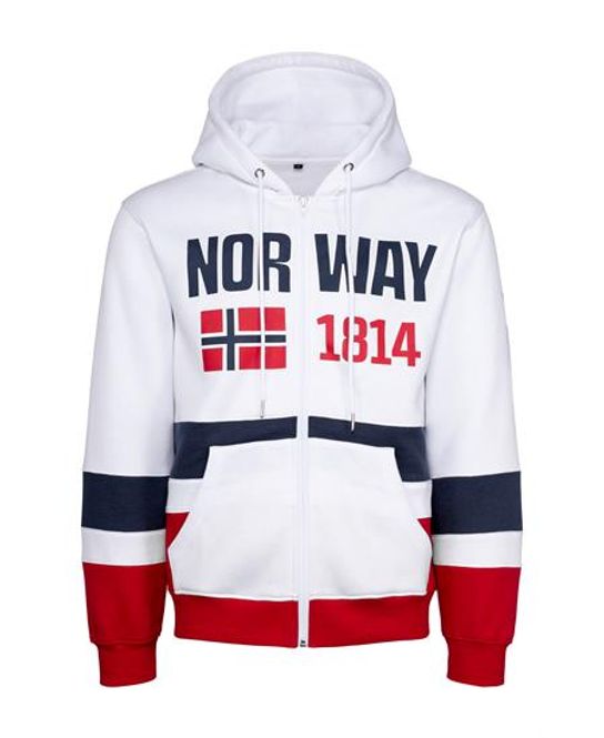 Hovedbilde Hettejakke support hvit